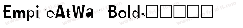 EmpireAtWar Bold字体转换